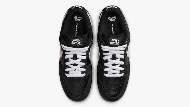 Кросівки чоловічі Nike Sb Dunk Low Pro Black Suede White (HF3704-003) — фото 5