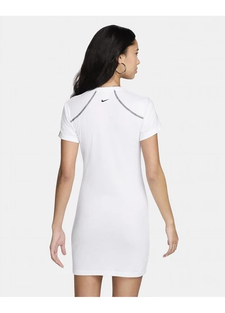 Плаття жіноче Nike Sportswear Short-Sleeve Dress White (HF5955-100) — фото 3