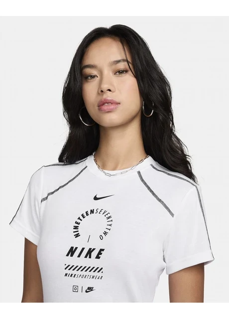 Плаття жіноче Nike Sportswear Short-Sleeve Dress White (HF5955-100) — фото 4