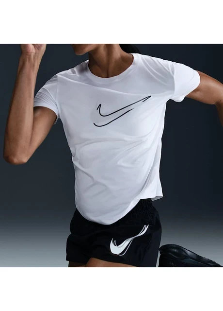 Футболка жіноча Nike One Swoosh Dri-Fit Short-Sleeve Running Top (HJ2204-100) — фото 5