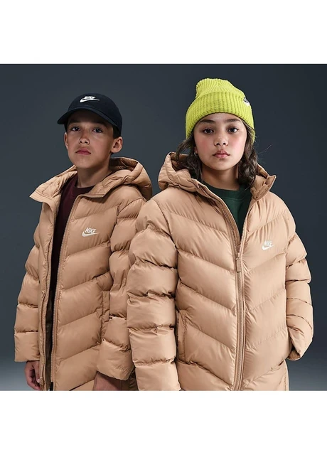 Куртка дитяча Nike K Nsw Tf Adp Puffer Mid Thigh Beige (HJ2722-200) — фото 4