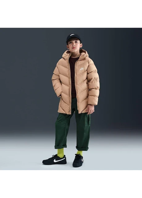 Куртка дитяча Nike K Nsw Tf Adp Puffer Mid Thigh Beige (HJ2722-200) — фото 9