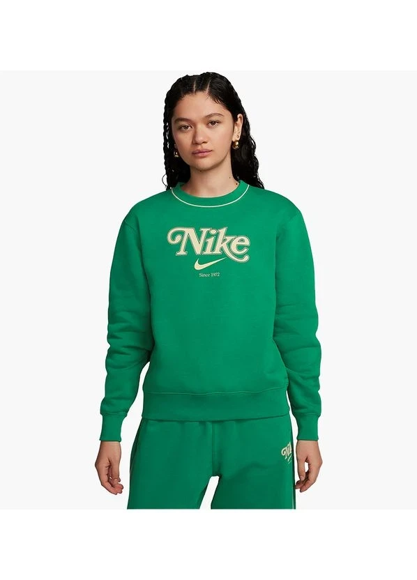 Кофта жіночі Nike Sportswear Fleece-Sweatshirt Green (HJ3976-365) — фото 1