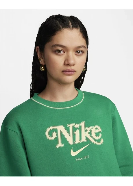 Кофта жіночі Nike Sportswear Fleece-Sweatshirt Green (HJ3976-365) — фото 5