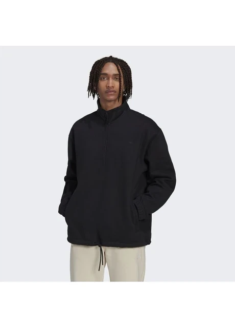 Кофта чоловіча Adidas Adicolor Contempo Half-Zip Crew Sweatshirt Black (HK0311) — фото 3