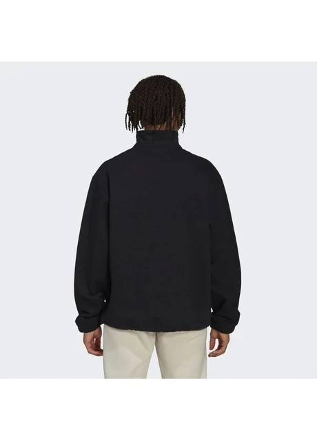 Кофта чоловіча Adidas Adicolor Contempo Half-Zip Crew Sweatshirt Black (HK0311) — фото 4