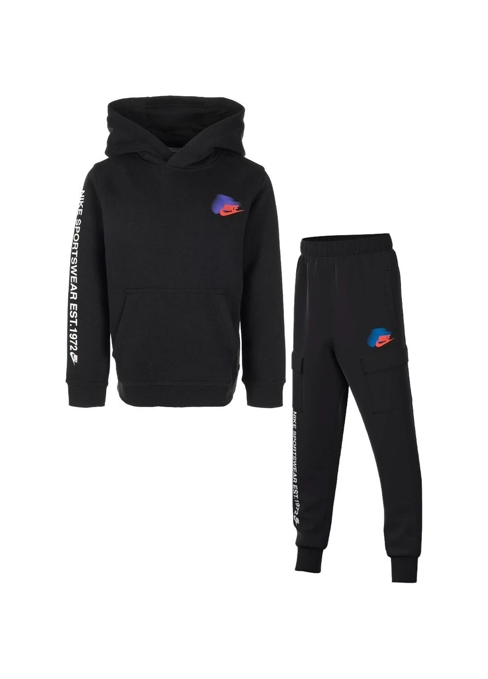 Спортивний костюм дитячий Nike Sportswear Fleece Standard Issue Black (HM4339-010__HM4337-010) — фото 1