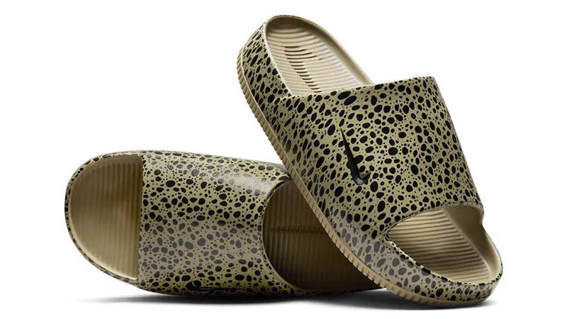 Тапочки жіночі Nike Calm Slide Print Ns Olive (HM5072-200) — фото 3