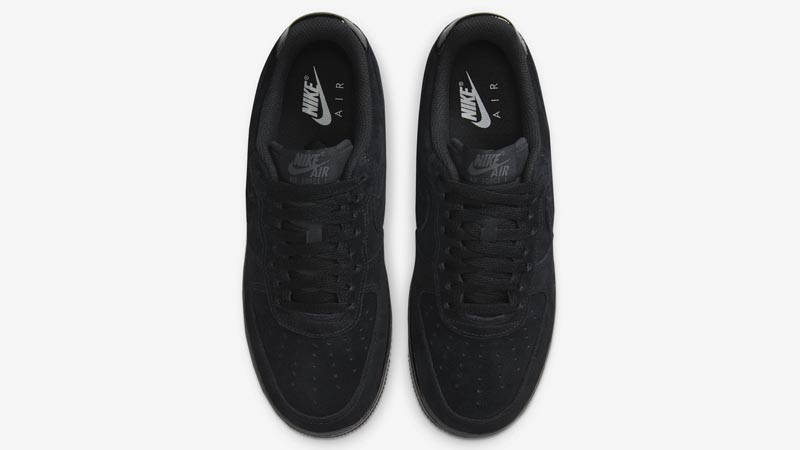 Кросівки жіночі Nike Wmns Air Force 1 'Triple Black Suede' — фото 4