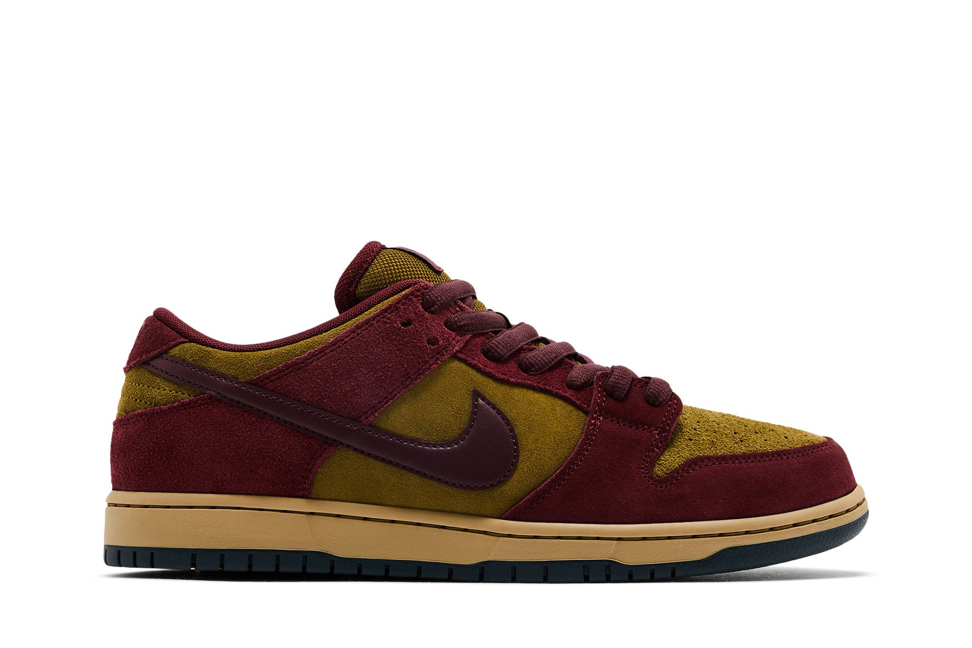 Кросівки SB Dunk Low Pro Burgundy Crush Olive Flak — фото 1