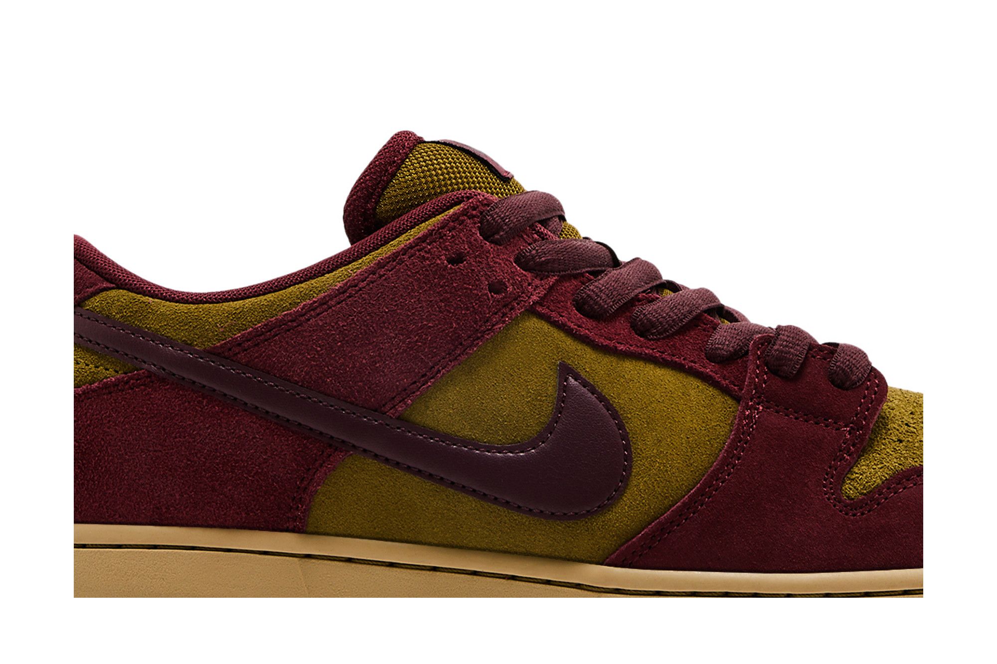 Кросівки SB Dunk Low Pro Burgundy Crush Olive Flak — фото 3