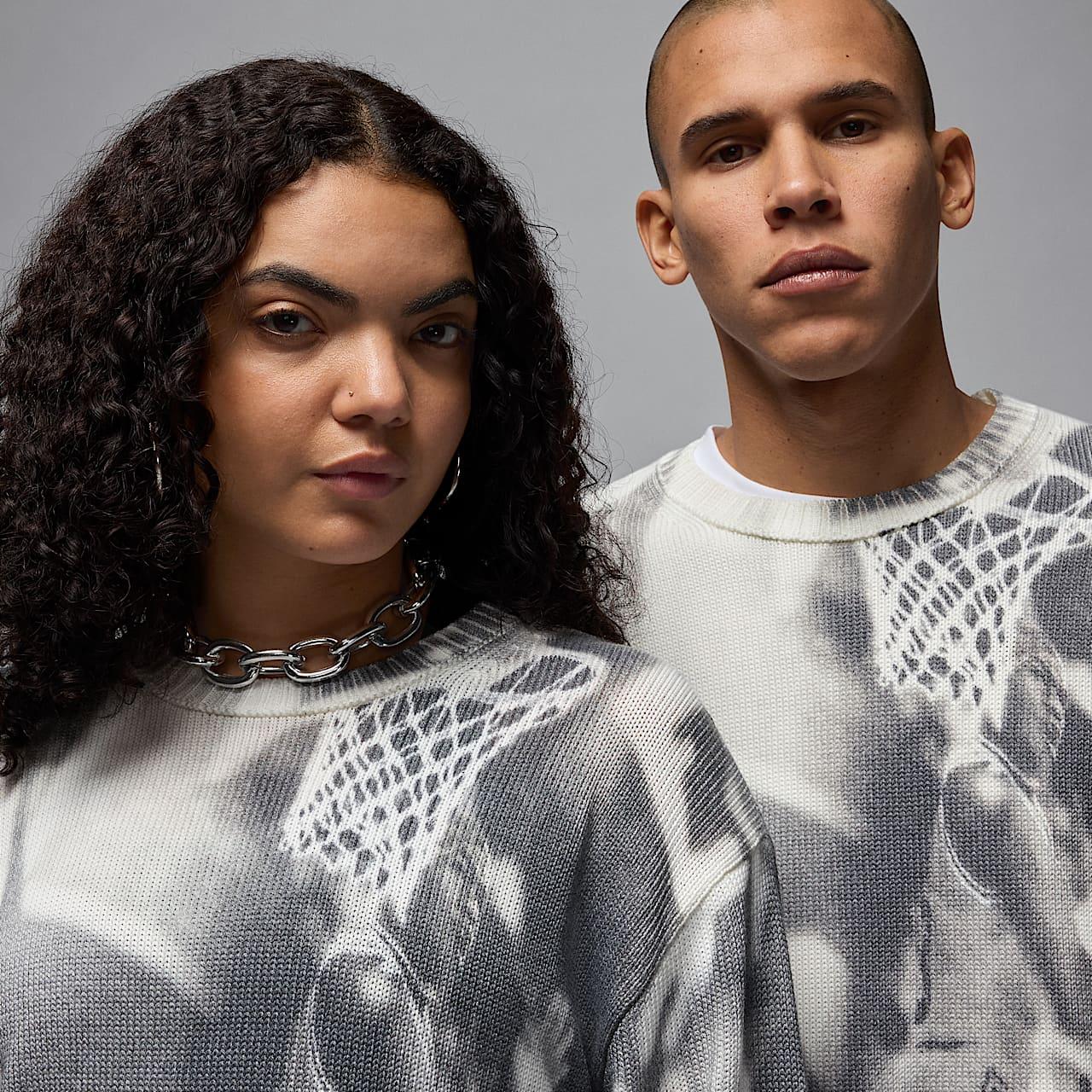 Кофта унісекс Jordan Knit White/Grey (HQ1635-133) — фото 4