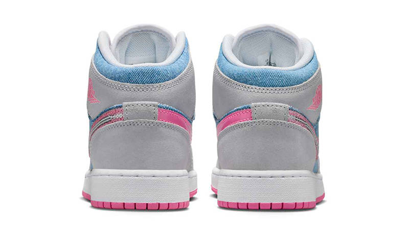 Кросівки дитячі Jordan 1 Mid Se (Gs) Grey/Blue (HQ1999-400) — фото 5