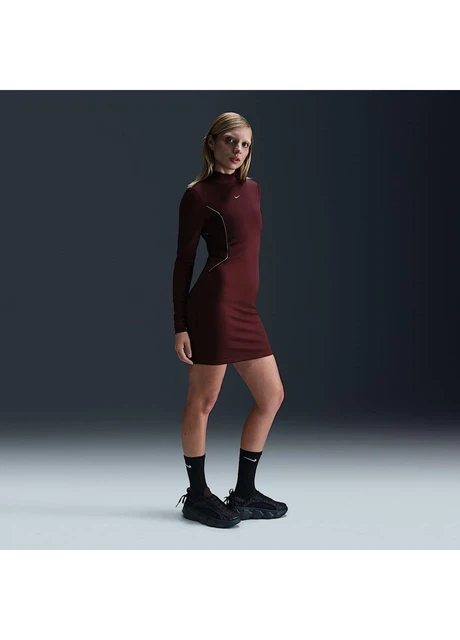 Спортивний костюм жіночий Nike Women's Long-Sleeve Dress (HQ3752-652) — фото 5