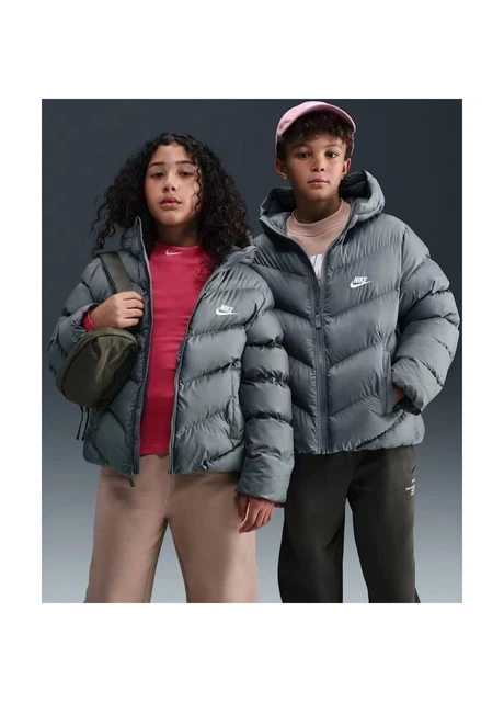 Куртка дитяча Nike Sportswear All Day Play Therma-Fit Puffe Grey (HQ4976-084) — фото 4