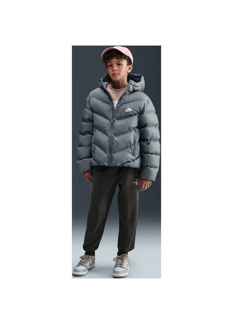 Куртка дитяча Nike Sportswear All Day Play Therma-Fit Puffe Grey (HQ4976-084) — фото 10