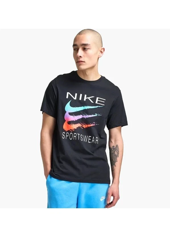 Футболка чоловіча Nike Sportswear Triple Swoosh (HQ8094-010) — фото 1