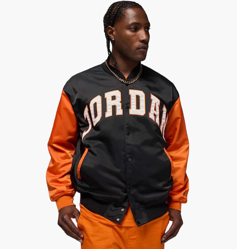Куртка чоловіча Jordan Brooklyn Collegiate Varsity Black/Orange (HV0099-011) — фото 1