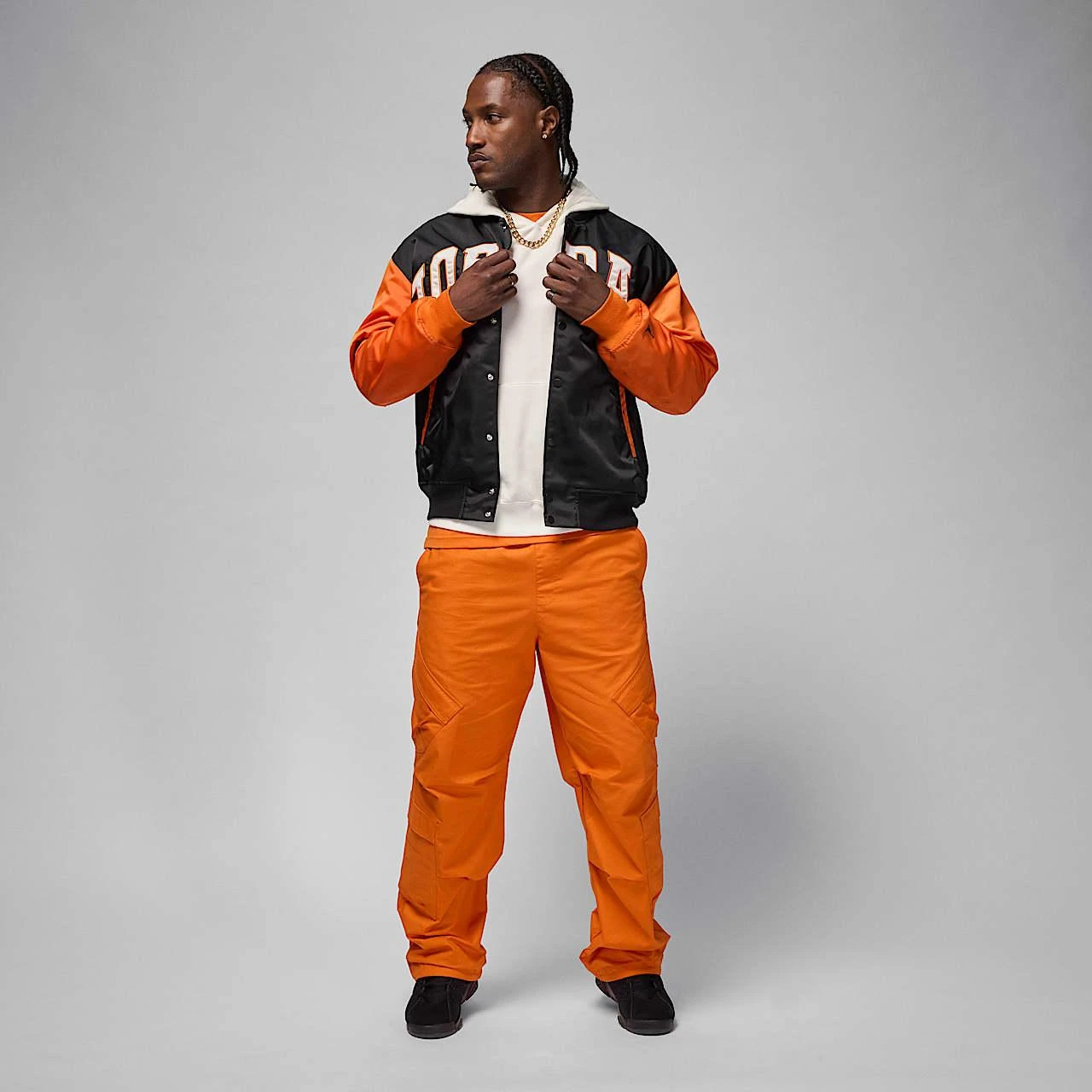 Куртка чоловіча Jordan Brooklyn Collegiate Varsity Black/Orange (HV0099-011) — фото 7