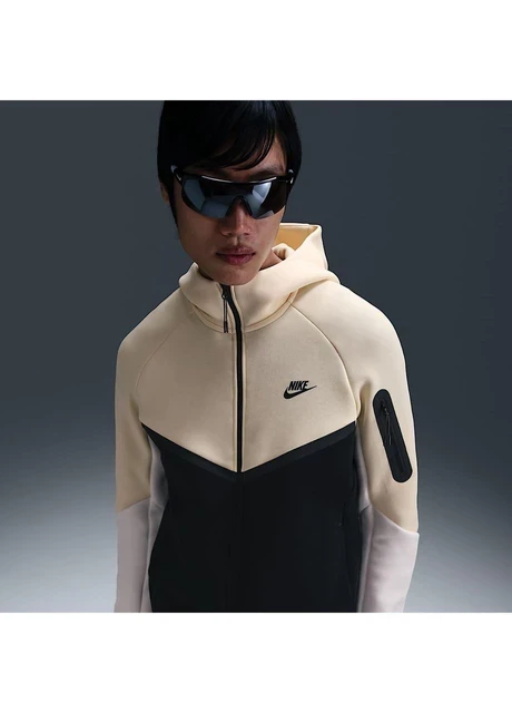 Кофта чоловіча Nike Sportswear Tech Fleece Windrunner Beige/Black (HV0949-114) — фото 3