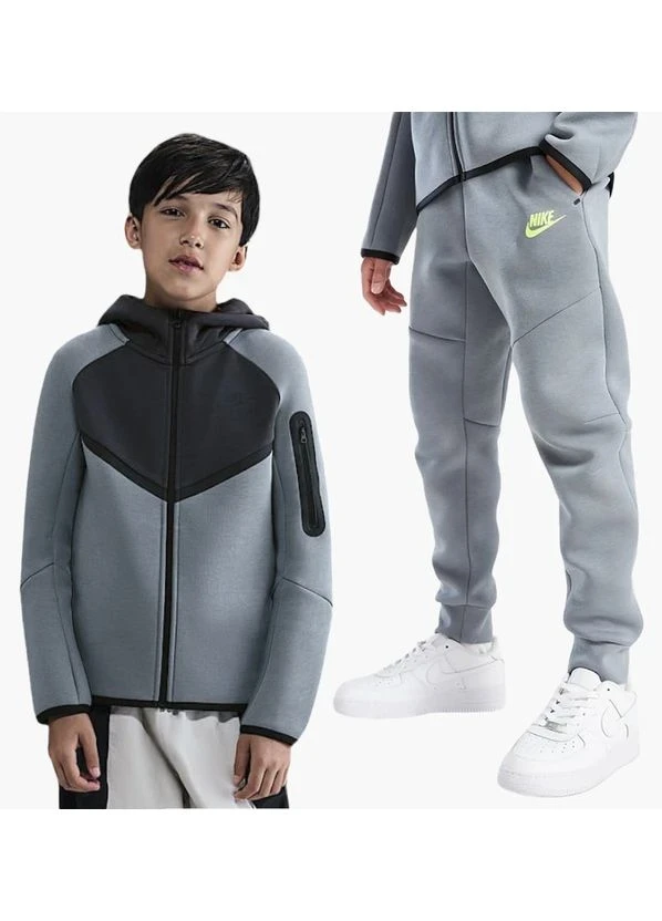 Спортивний костюм дитячий Nike Nsw Tch Flc Fz - Pd Grey (HV5867-060__HV5869-060) — фото 1