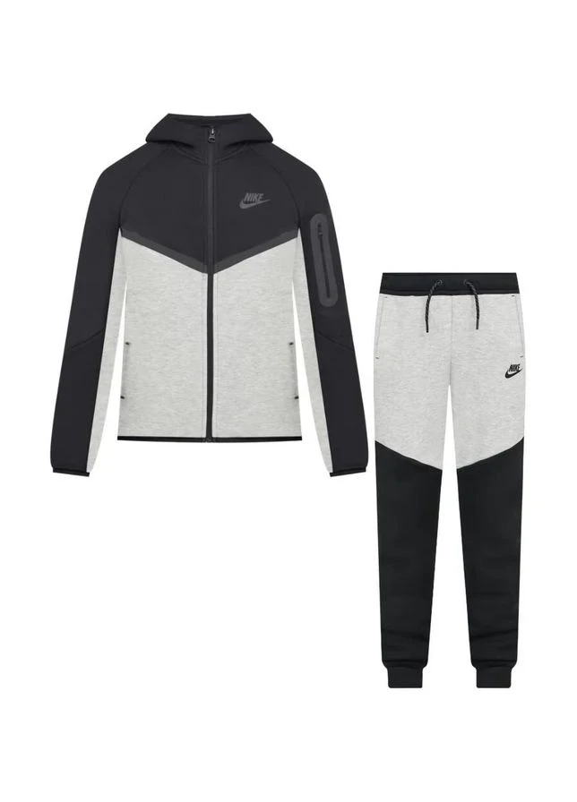 Спортивний костюм дитячий Nike Sportswear Tech Fleece Black/Grey (HV5867-064__HV5869-012) — фото 1
