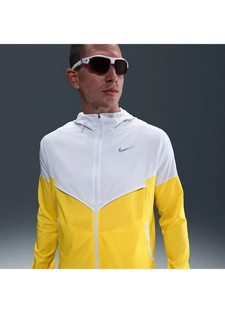 Вітровка чоловіча Nike Running White/Yellow (HV6521-100) — фото 3