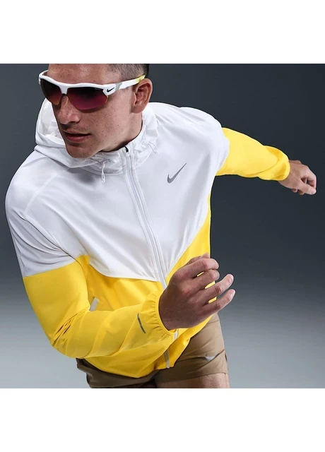 Вітровка чоловіча Nike Running White/Yellow (HV6521-100) — фото 5