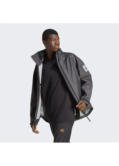 Куртка чоловіча Adidas Myshelter Rain.Rdy Denim Jacket Grey (IB1648) — фото 6
