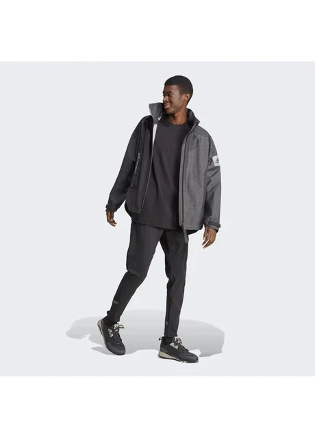 Куртка чоловіча Adidas Myshelter Rain.Rdy Denim Jacket Grey (IB1648) — фото 8