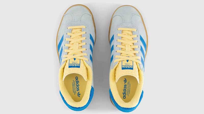 Кросівки жіночі Adidas Gazelle Bold Almost Blue Yellow (IE0430) — фото 4