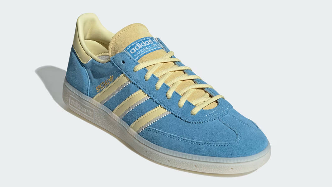 Кросівки жіночі Adidas Handball Spezial "Semi Blue Burst / Almost Yellow / White" (IG6276) — фото 3