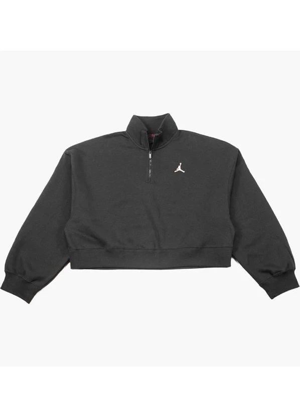 Кофта жіночі Nike Brk Flc Qz Top Black (IH2391-010) — фото 1