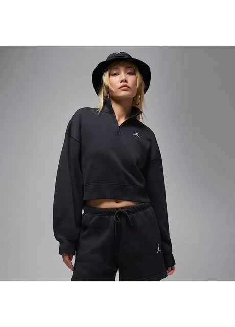 Кофта жіночі Nike Brk Flc Qz Top Black (IH2391-010) — фото 2