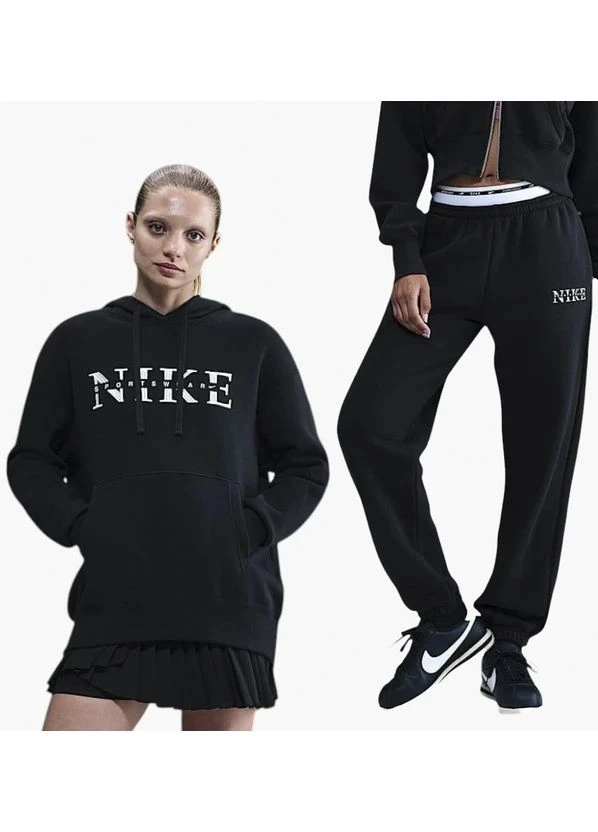 Спортивний костюм жіночий Nike Nsw Phnx Flc Po Black (IH4054-010__IH4055-010) — фото 1