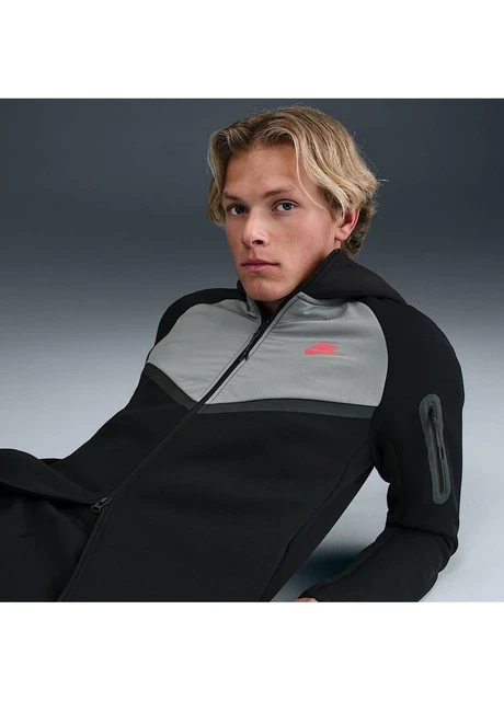 Кофта чоловіча Nike Tech Fleece Black/Grey (IH4302-010) — фото 6