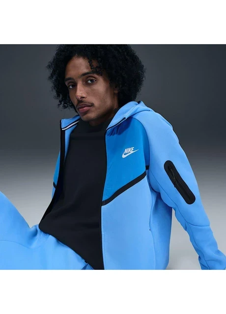 Толстовка Nike Tech Fleece University Blue/Light Photo — фото 4