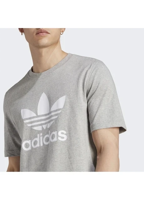 Футболка чоловіча Adidas Adicolor Classics Trefoil Tee Grey (IM4504) — фото 7