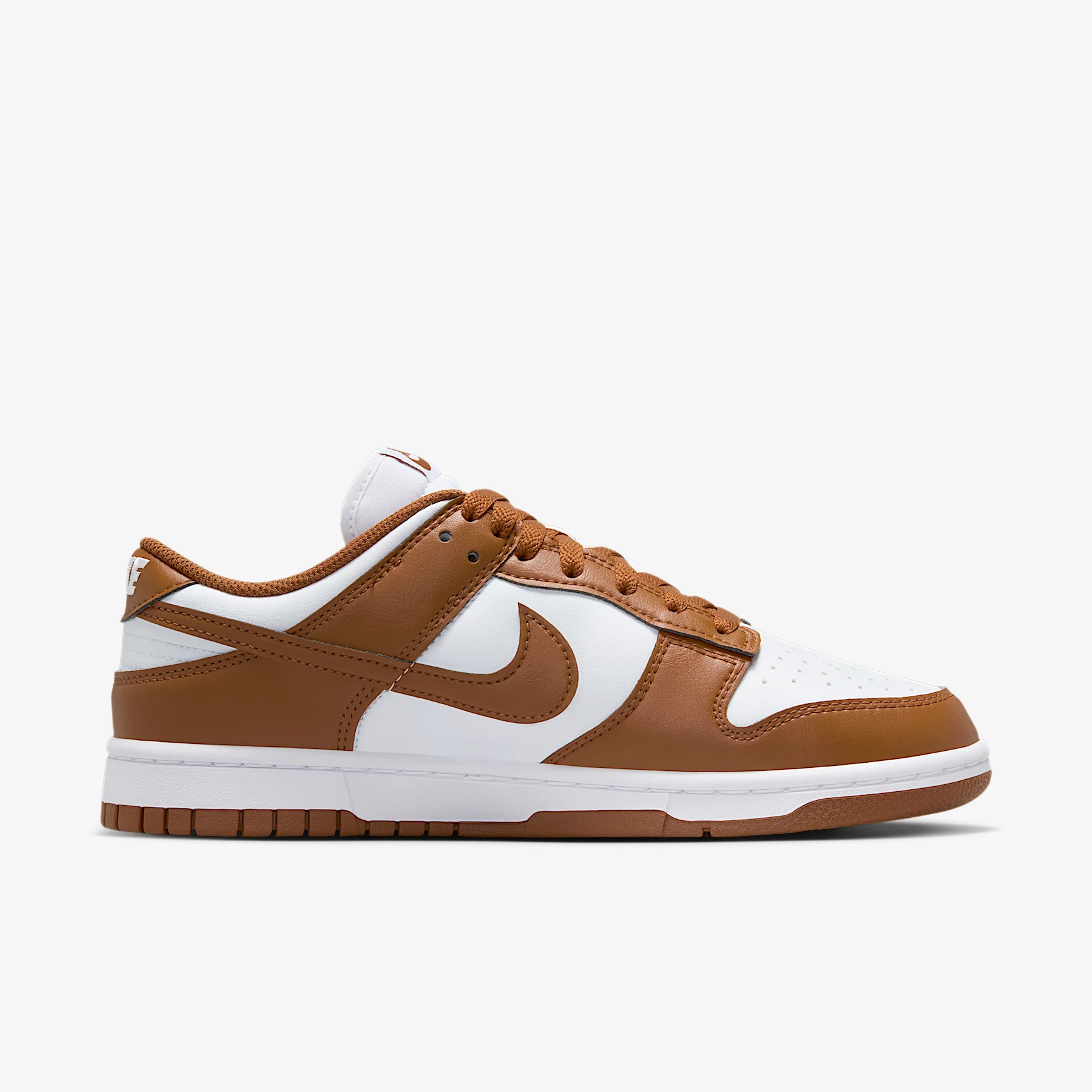 Кросівки унісекс Nike Dunk Low (біло/коричневі) — фото 1