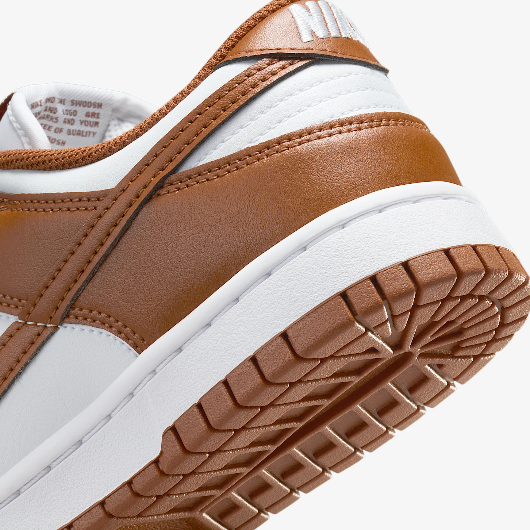 Кросівки унісекс Nike Dunk Low (біло/коричневі) — фото 7