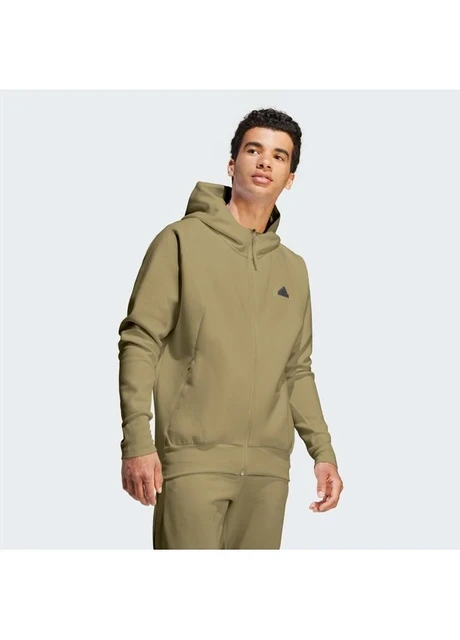 Кофта чоловіча Adidas Z.N.E. Premium Full-Zip Hooded Track Jacket Olive (IN5090) — фото 3