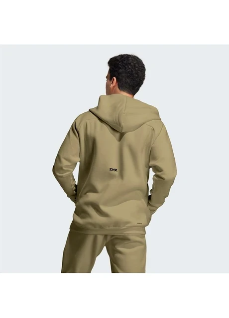 Кофта чоловіча Adidas Z.N.E. Premium Full-Zip Hooded Track Jacket Olive (IN5090) — фото 4