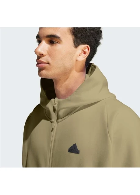 Кофта чоловіча Adidas Z.N.E. Premium Full-Zip Hooded Track Jacket Olive (IN5090) — фото 7