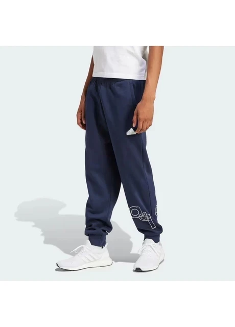 Брюки чоловічі Adidas Fleece Grafity Print Blue (IS2012) — фото 3