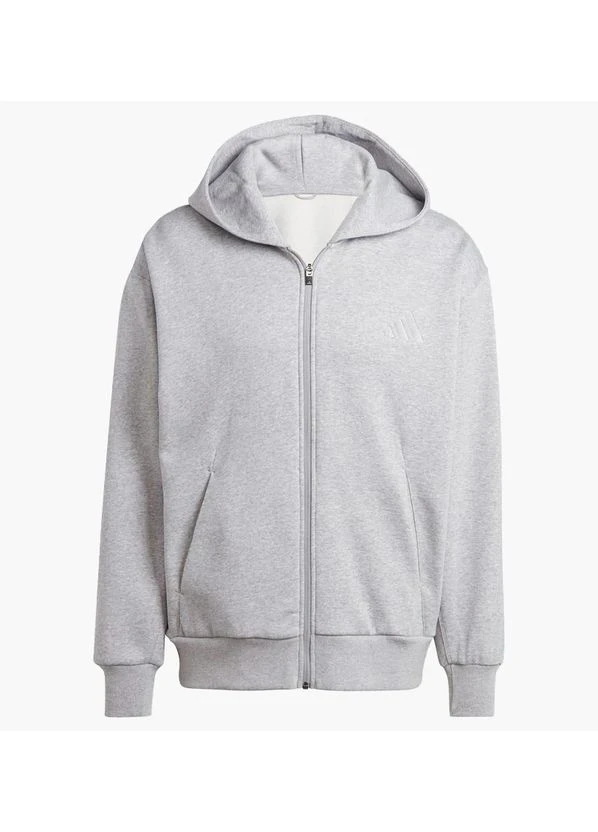 Кофта чоловіча Adidas All Szn Fleece Full Zip Hoodie Grey (IY4159) — фото 1