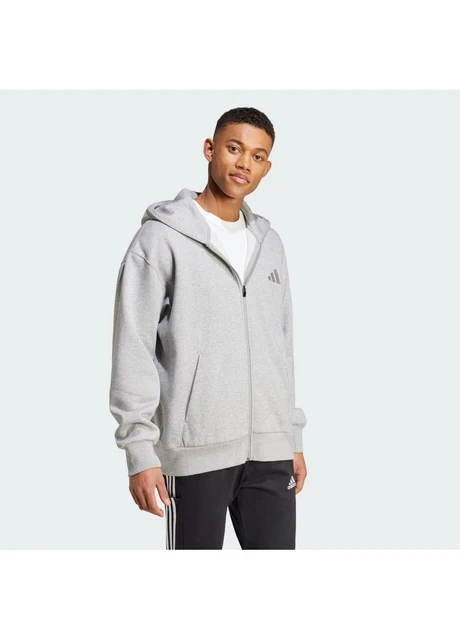 Кофта чоловіча Adidas All Szn Fleece Full Zip Hoodie Grey (IY4159) — фото 5