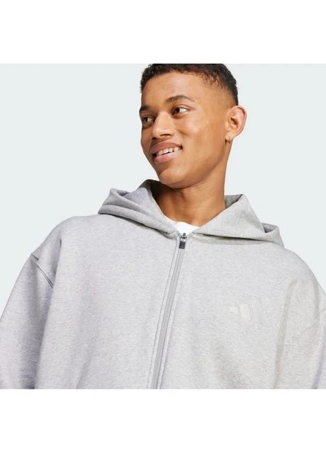 Кофта чоловіча Adidas All Szn Fleece Full Zip Hoodie Grey (IY4159) — фото 6