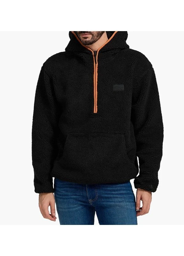 Кофта чоловіча Calvin Klein Jeans Sherpa Zip Neck Hoodie Black (J30J324086) — фото 1