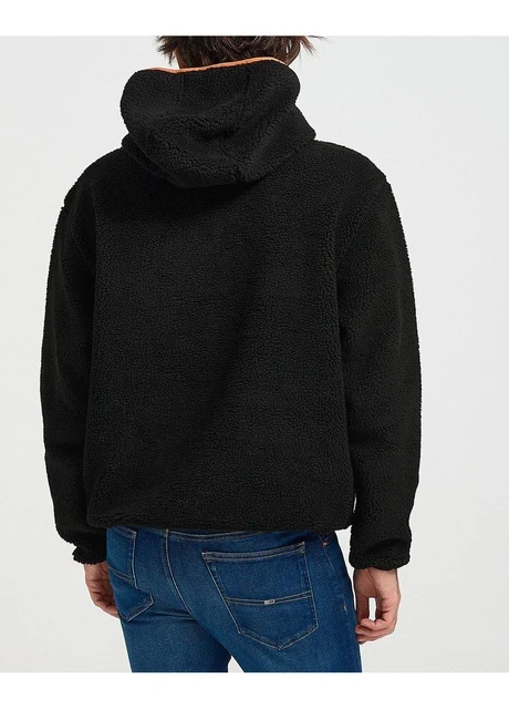 Кофта чоловіча Calvin Klein Jeans Sherpa Zip Neck Hoodie Black (J30J324086) — фото 3