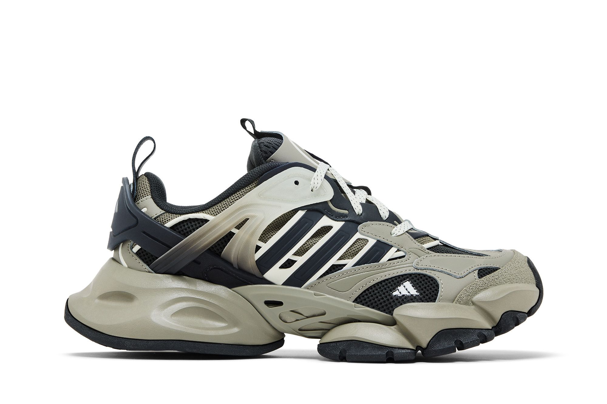 Кросівки Adidas XLG Runner Deluxe Egg Stone Silver Gray Carbon Black — фото 1